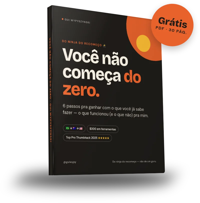 Capa do e-book Você não começa do zero